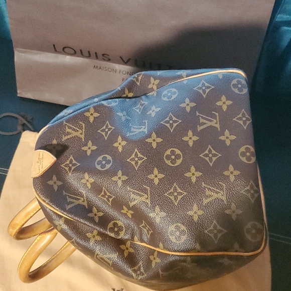 Louis Vuitton Boston Bag Keepall Monogram 45 Unisex Satchel; date code SA - Picture 11 of 17